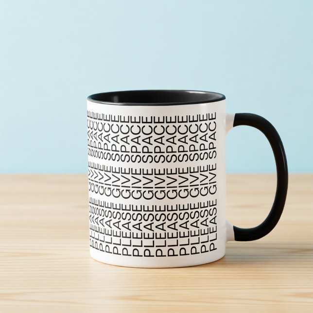 Please Give Space Hidden Message Introvert Mug (Creator Uploaded)