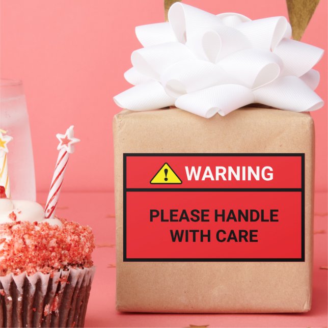 Please Handle With Care Labels for Shipping Boxes (Party)