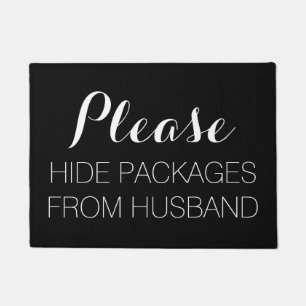 Please Hide Packages From Husband Doormat
