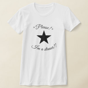Please I'm A Star Coquette Slogan Baby Tee Top