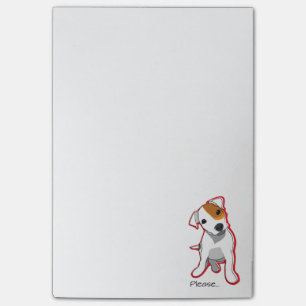 "Please" Jack Russell Terrier Postit Notes