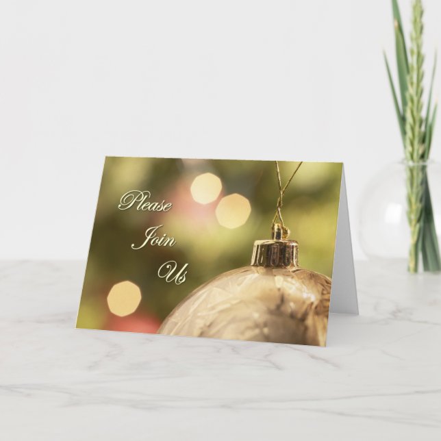 Please Join Us holiday invitation cards (Front)