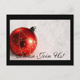 Please Join Us! Invitation Postcard Christmas