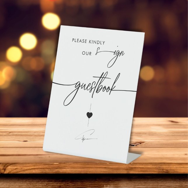 Please Kindly Sign Our Guestbook Calligraphy  (Creator Uploaded)