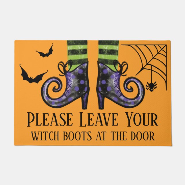Please Leave Your Witch Boots At The Door Doormat (Front)