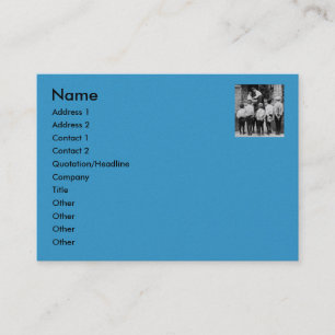 Please Mum! (Cyan) Business Card