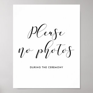 Please no photos wedding sign