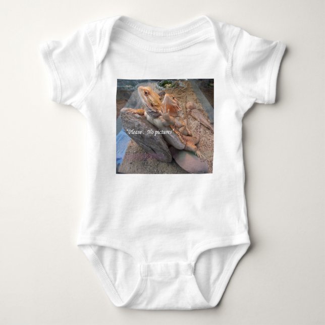 Please no pictures baby bodysuit (Front)