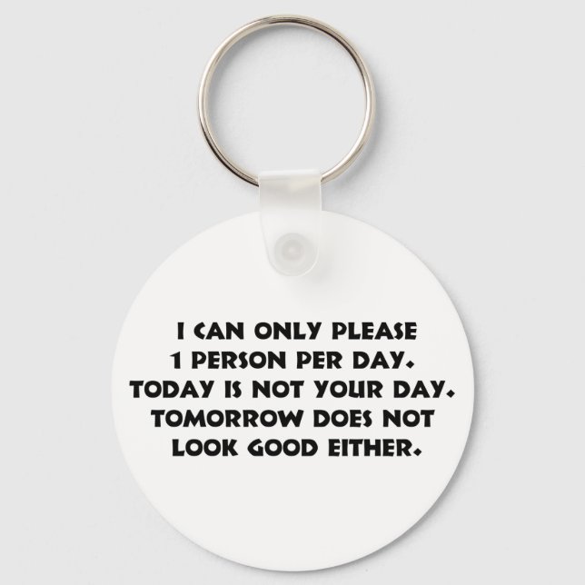 Please Only 1 Person 2 Keychain (Front)
