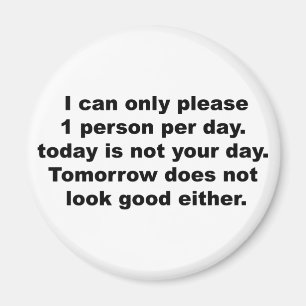 Please Only 1 Person Magnet