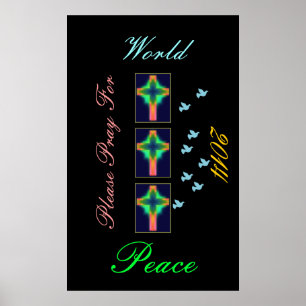 please pray for world peace 2014 poster