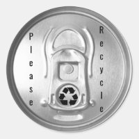 Please Recycle Soda Pop Beer Can Lid 