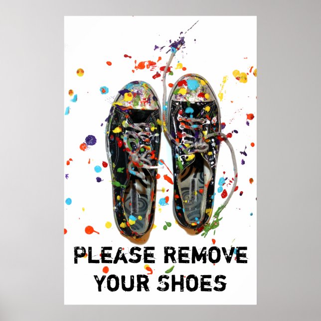 Please Remove Your Shoes Art Photography Poster (Front)