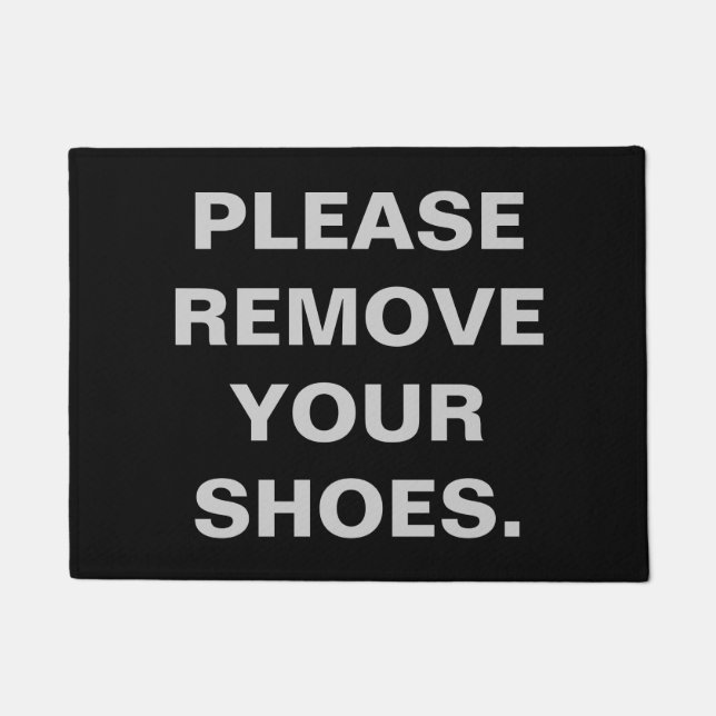PLEASE REMOVE YOUR SHOES DOORMAT (Front)