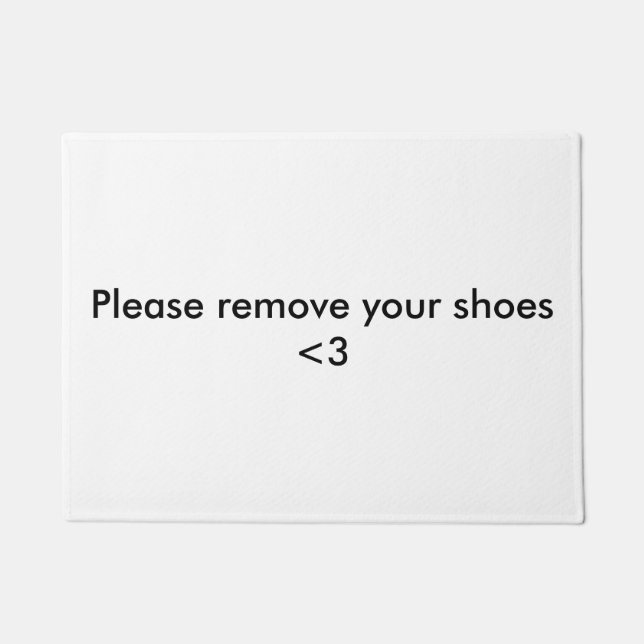 please remove your shoes doormat door mat (Front)