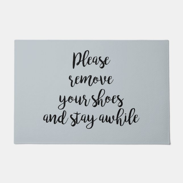 Please Remove Your Shoes Floor Mat (Front)