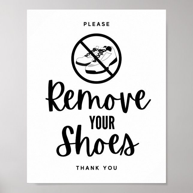 Please Remove Your Shoes Poster (Front)