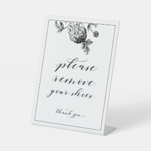 Please Remove Your Shoes Sign