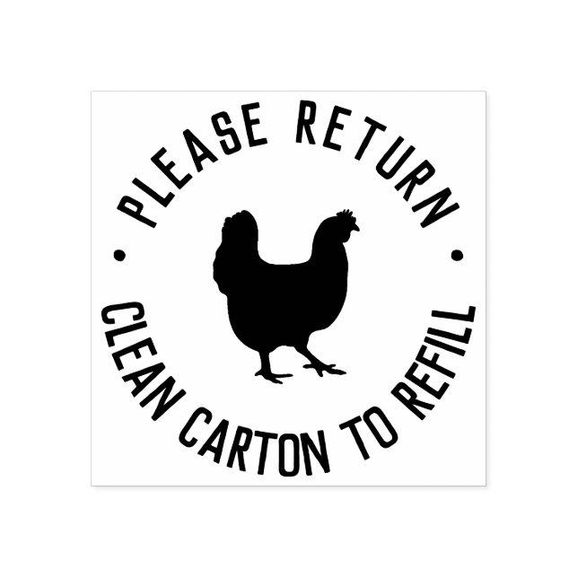 Please Return Carton | Eggs Carton Stamp (Imprint)