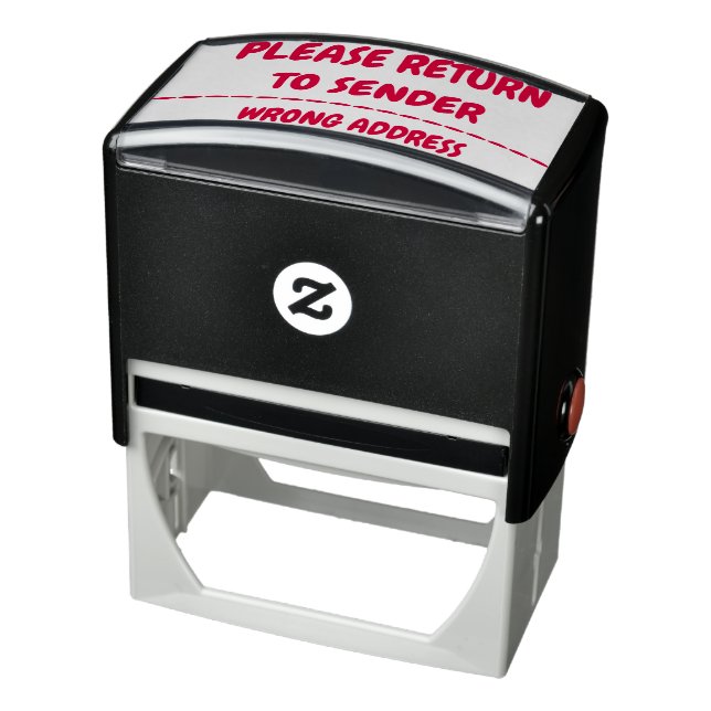 "PLEASE RETURN TO SENDER" "WRONG ADDRESS" SELF-INKING STAMP (Product)