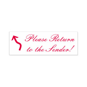 "Please Return to the Sender!" Rubber Stamp