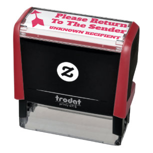 "Please Return To The Sender" "UNKNOWN RECIPIENT" Self-inking Stamp