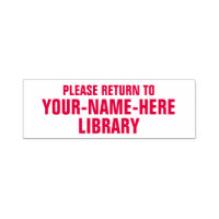 Please Return To with Any Library Name
