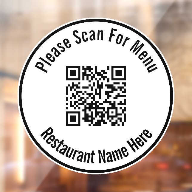 Please Scan For Menu QR Code Template (Sheet 2)