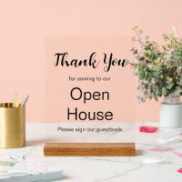 Please Sign Guestbook Real Estate Agent Open House