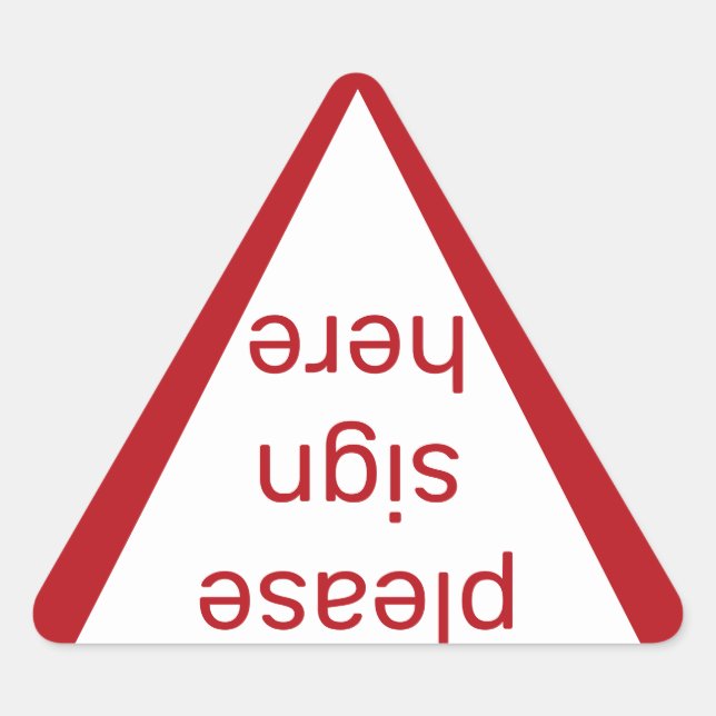 please sign here stickers (Front)