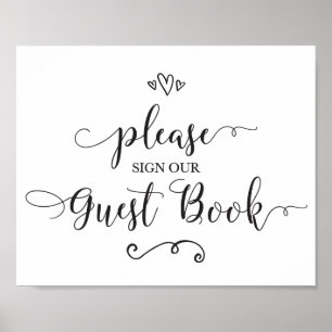Please Sign Our Guest Book Wedding Sign