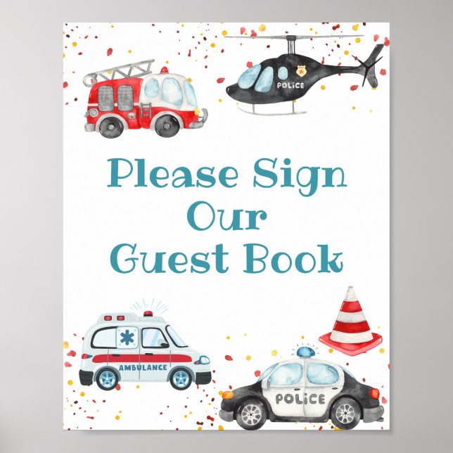 Please Sign our Guest Sound the alarm Sign (Front)