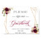 Please Sign Our Guestbook Burgundy Floral Frame