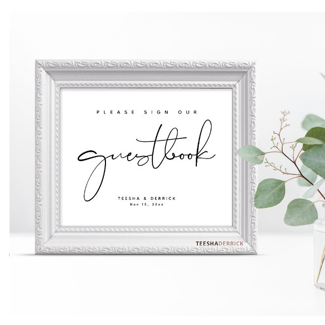 Please Sign Our Guestbook, Wedding Party Sign (Creator Uploaded)