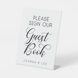 Please Sign Our Guestbook Wedding Sign