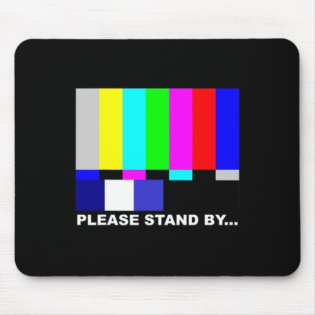 Please Stand By Television Tv Test Pattern Hallowe Mouse Pad (Front)
