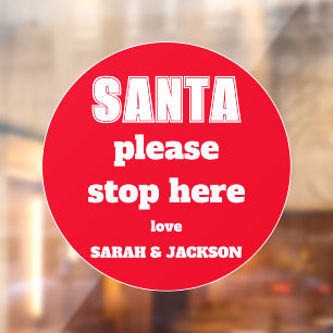 Please Stop Here Kids Names Christmas 