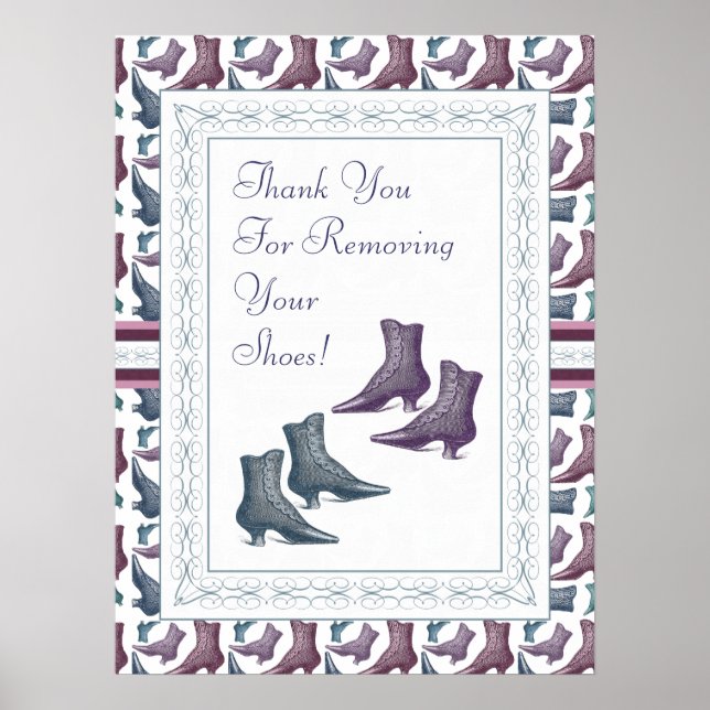 Please Take off Your Shoes Sign (Front)