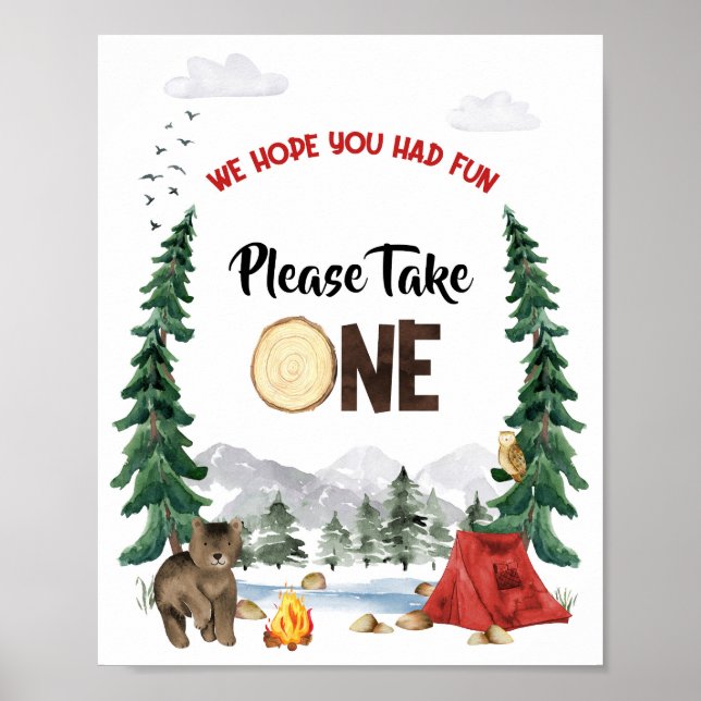 Please Take One Party Favour Sign (Front)