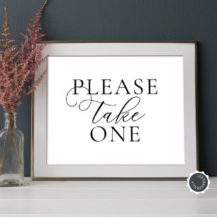 Please Take One, Wedding Rehearsal Dinner Favours  Poster