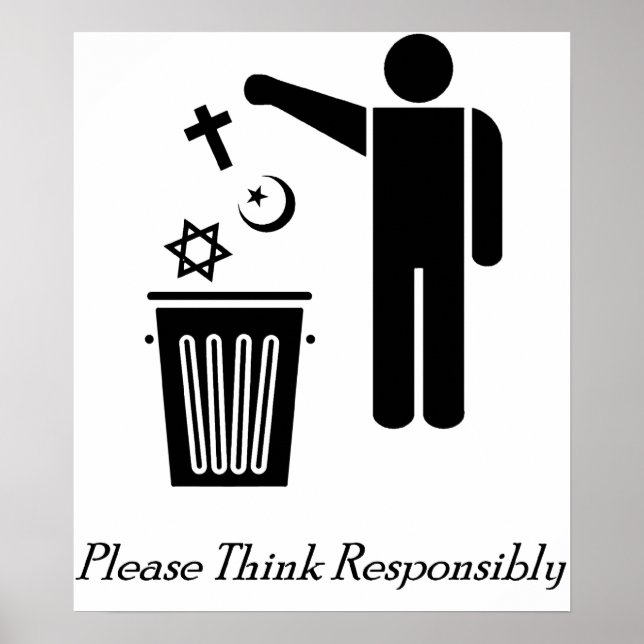 Please Think Responsibly Poster (Front)