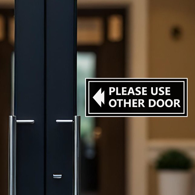 Please Use Other Door Sign With Arrow Black (Creator Uploaded)