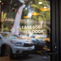 Please Use Other Door WIth Left Arrow