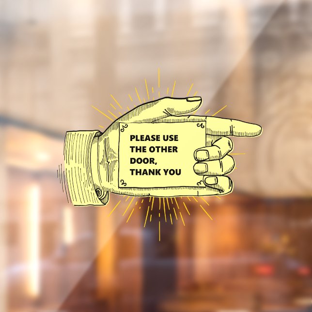 Please Use The Other Door Hand Pointing Right (Sheet 2)