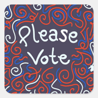 Please Vote Sticker
