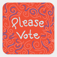Please Vote Stickers
