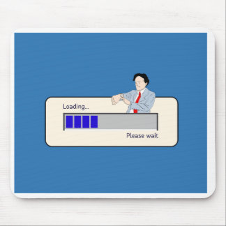 Please Wait Design Mouse Pad
