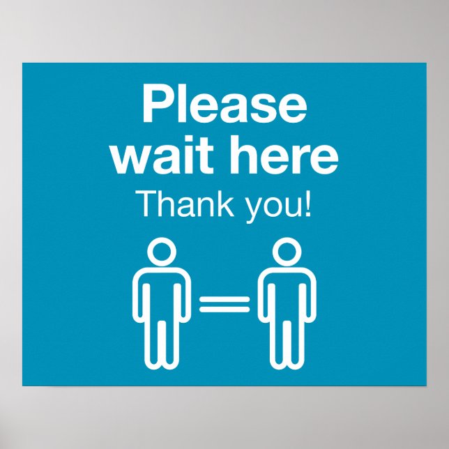 Please Wait Here Poster (Front)