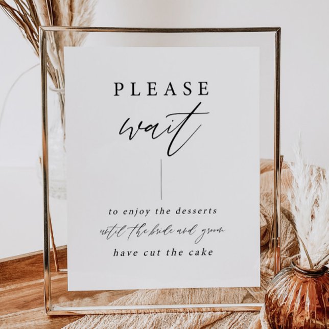 Please Wait Until Wedding Cake Dessert Table Sign  (Creator Uploaded)
