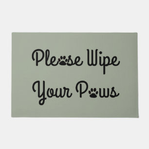 Please Wipe Your Paws Funny Dog Cat Pet Gift Doormat